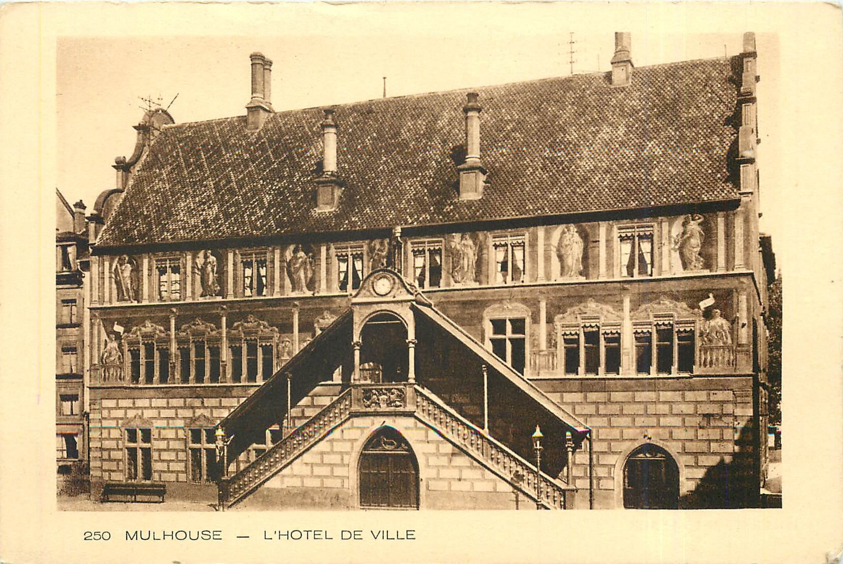 Mulhouse — L'Hôtel de Ville — éditeur Braun & Cie, Imp. Dornach