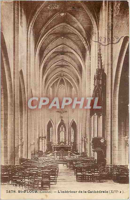 CPA St-FLOUR (Cantal) - L'intérieur de la Cathédrale