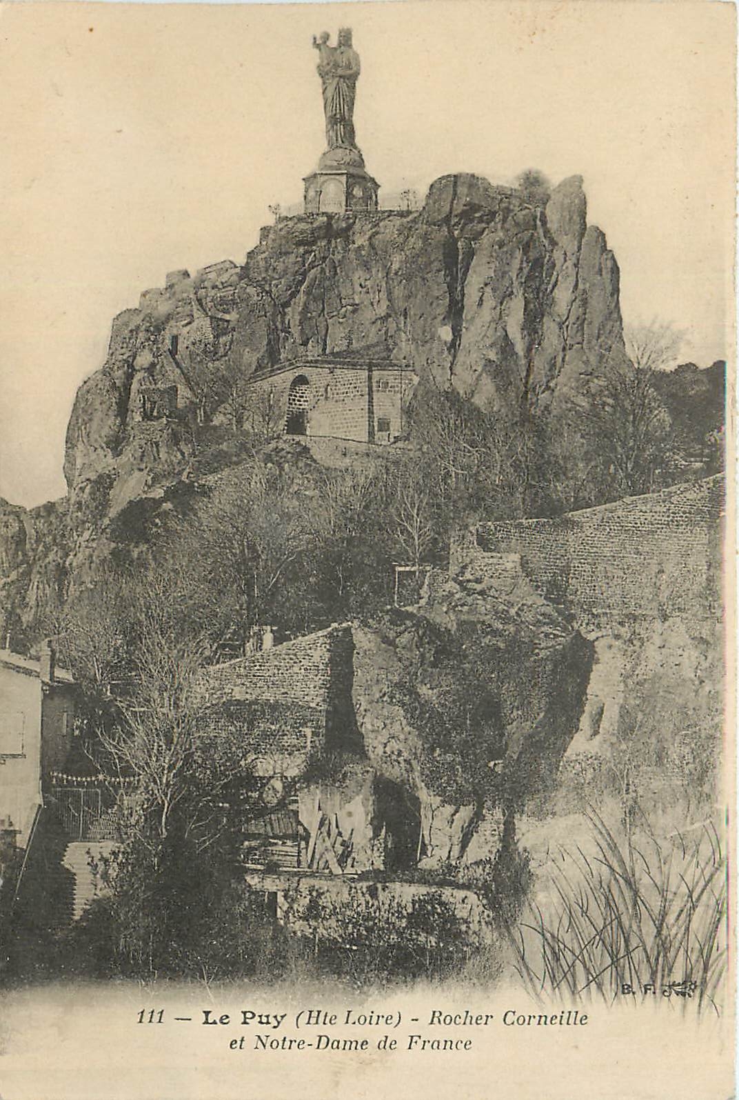 CPA Le Puy (Hte-Loire) - Rocher Corneille et Notre-Dame de France