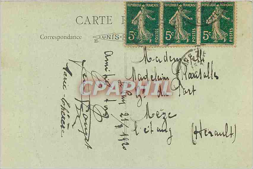 CPA Le Puy (Hte-Loire) - Rocher Corneille et Notre-Dame de France — Verso