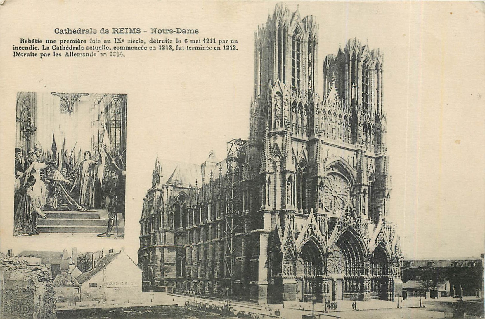 CPA Cathédrale de Reims - Notre-Dame Jeanne d'Arc