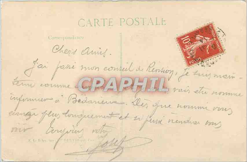 CPA Cathédrale de Reims - Notre-Dame Jeanne d'Arc — Rückseite