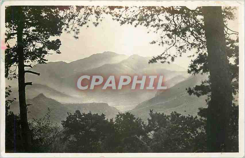 CPA PEIRA-CAVA Vue vers Sospel