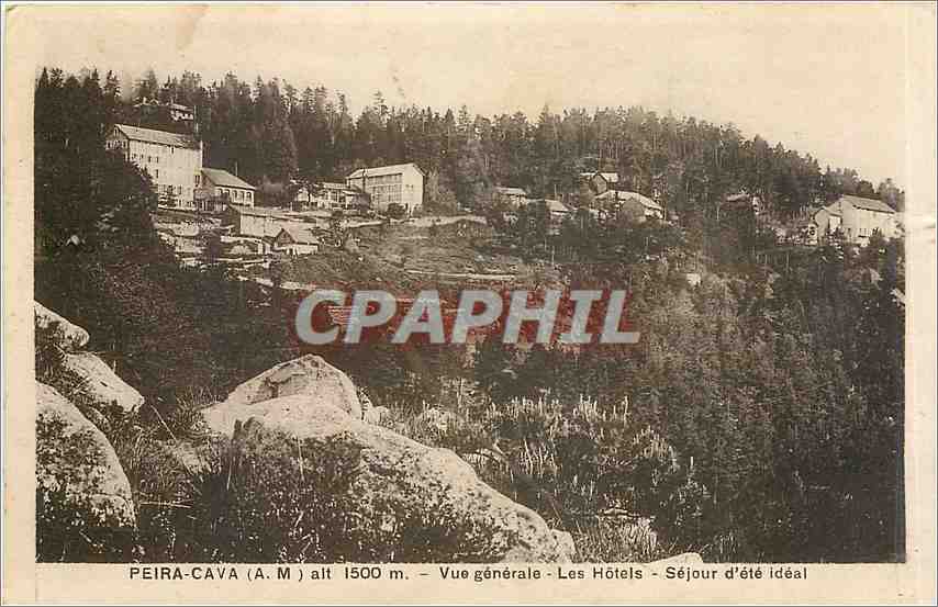 CPA PEIRA-CAVA Vue générale - Les Hotels
