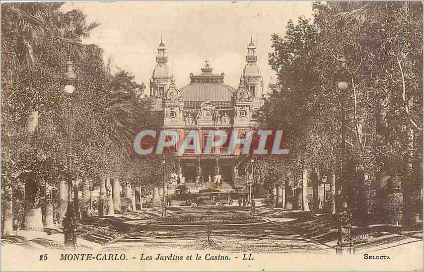 CPA MONTE-CARLO - Les Jardins et le Casino