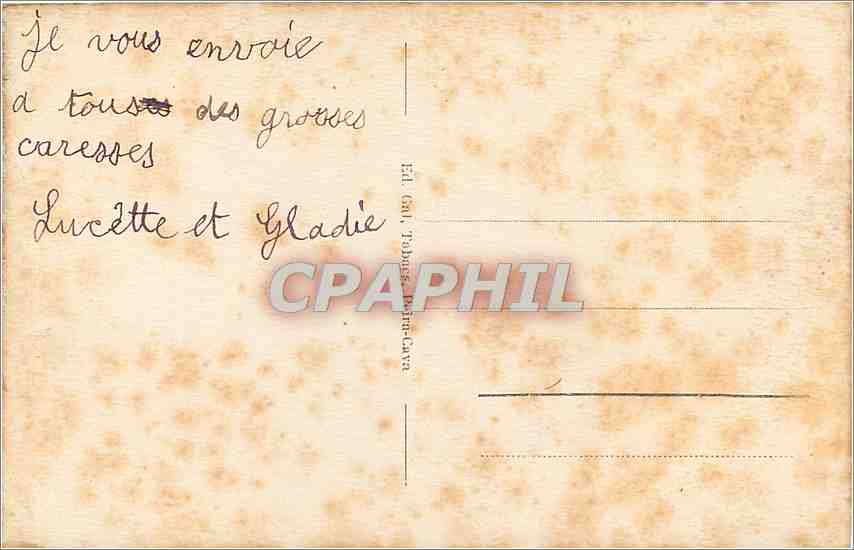 CPA PEIRA-CAVA - L'Eglise et la Forêt — Rückseite