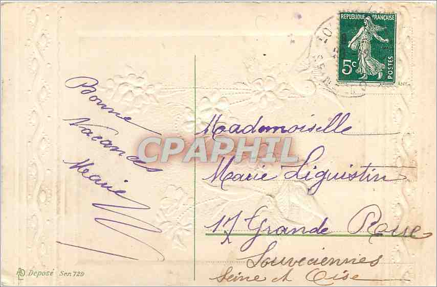 CPA Bonne Année — Rückseite