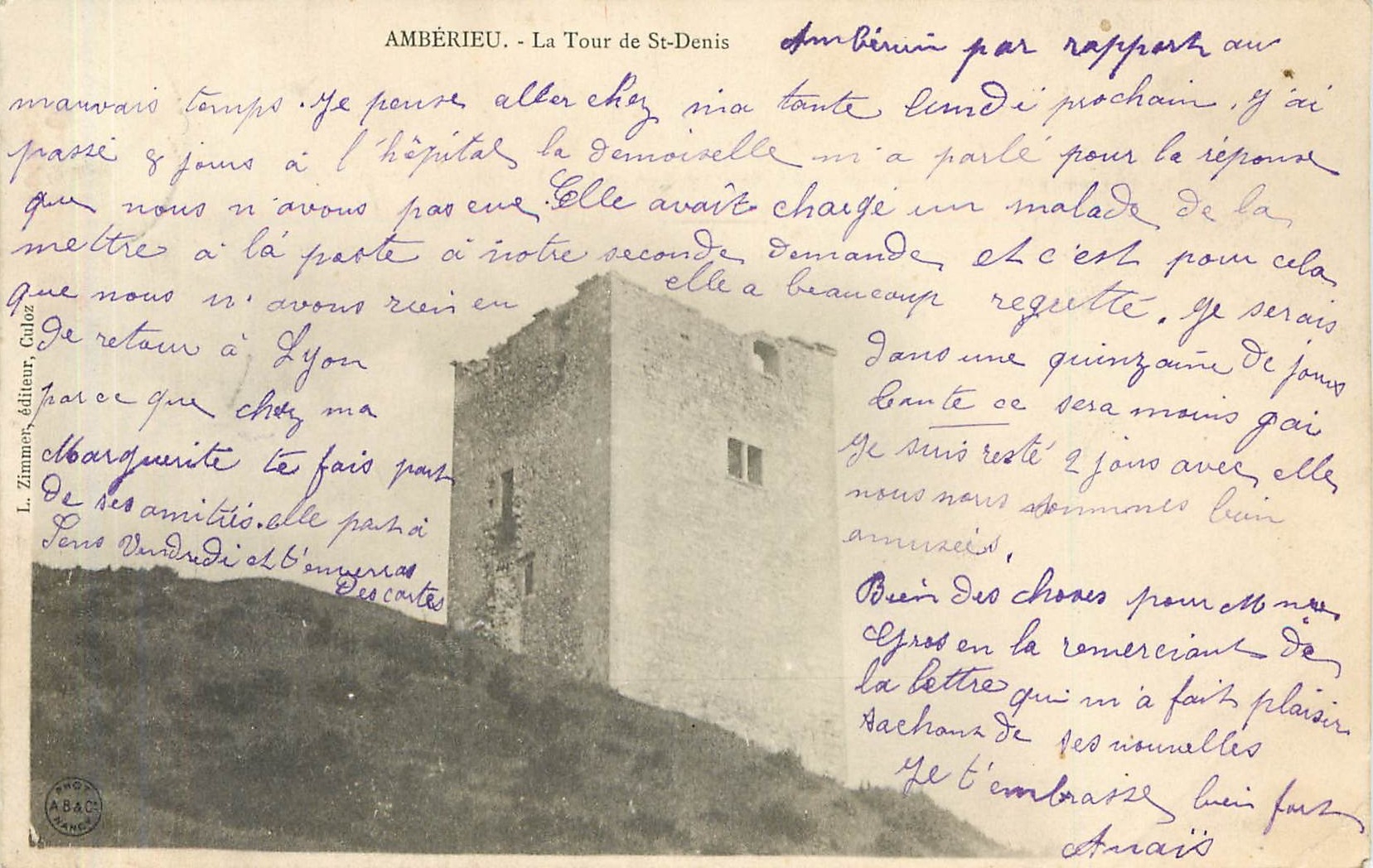 CPA AMBERIEU - La Tour de St-Denis