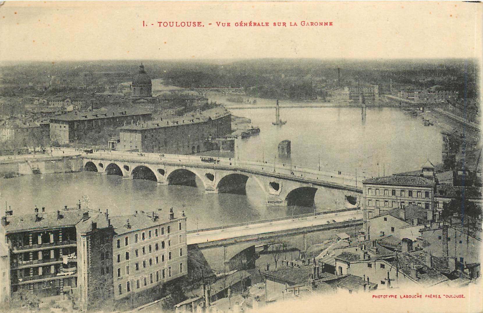 CPA TOULOUSE - Vue générale sur la Garonne
