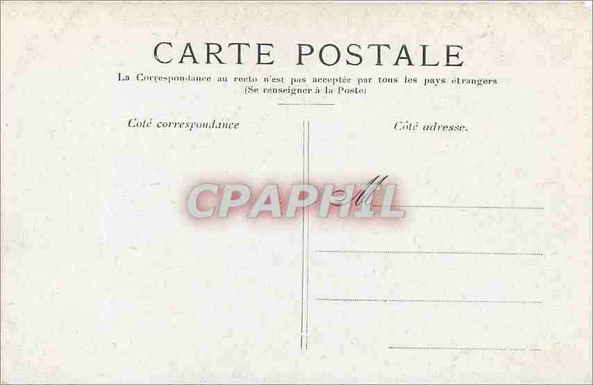 CPA PARIS - L'Hotel de Ville — Rückseite