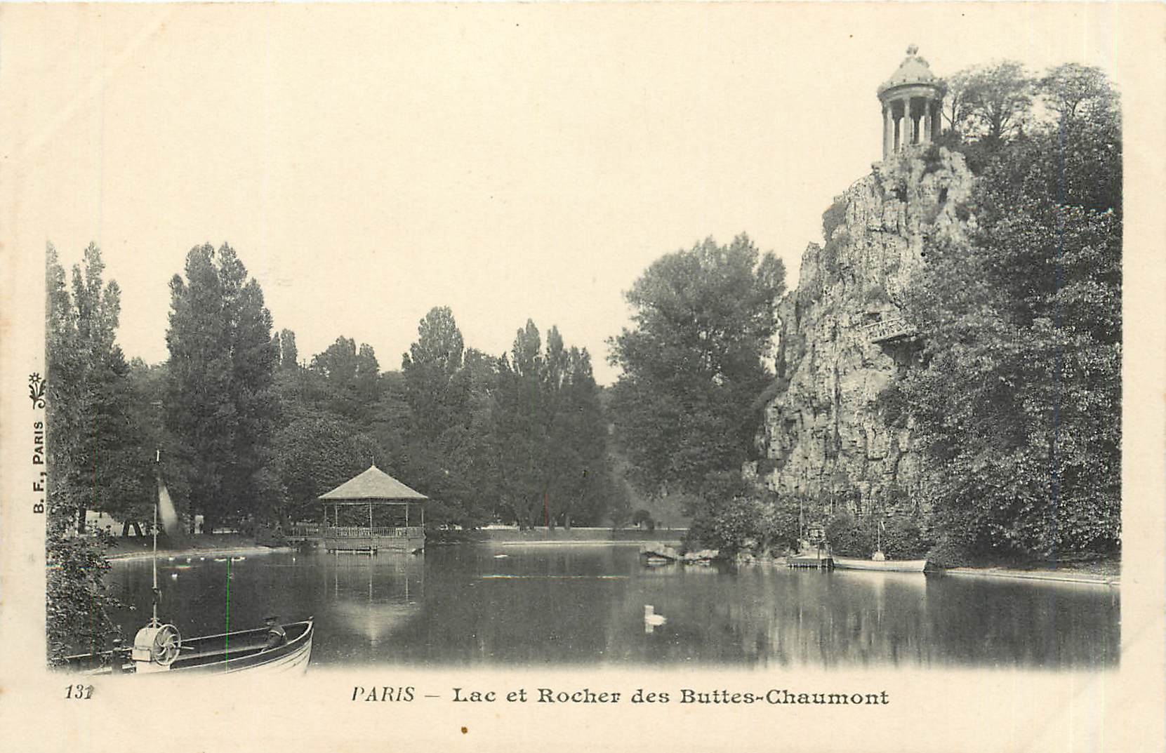 CPA PARIS - Lac et Rocher des Buttes-Chaumont