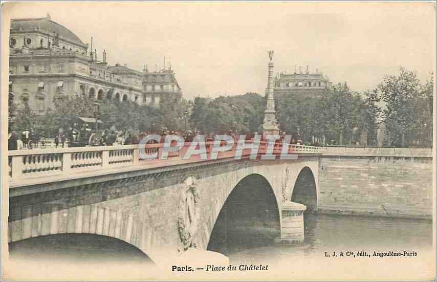 CPA PARIS - Place du Chatelet