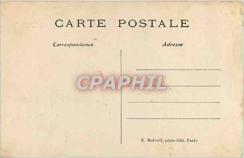Abbaye de Port-Royal — Le musée, le buste de Racine et derniers vestiges — E. Malecuit, phot-édit. Paris — Verso