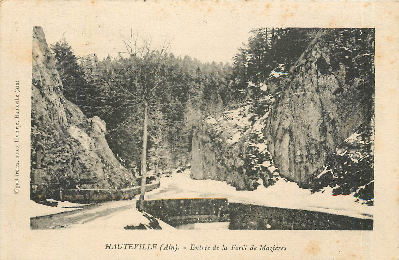CPA HAUTEVILLE - Entrée de la forêt de Mazières