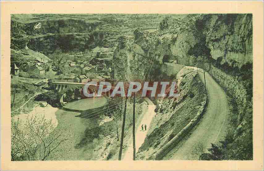 CPA Gorges du Tarn - Vue du pont de SAINT-CHELY