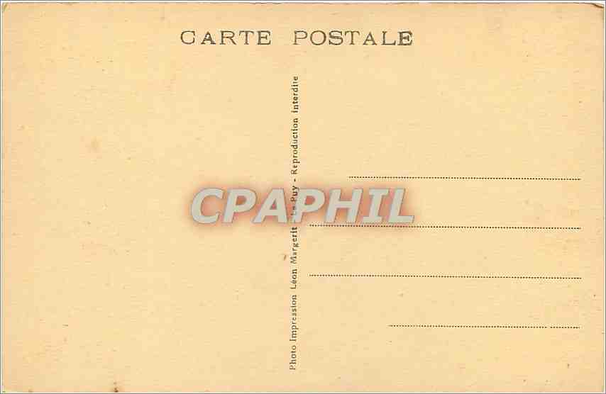 CPA Château de Rochebaron  près de BAS-n-BASSET (Hte-Loire) — Verso
