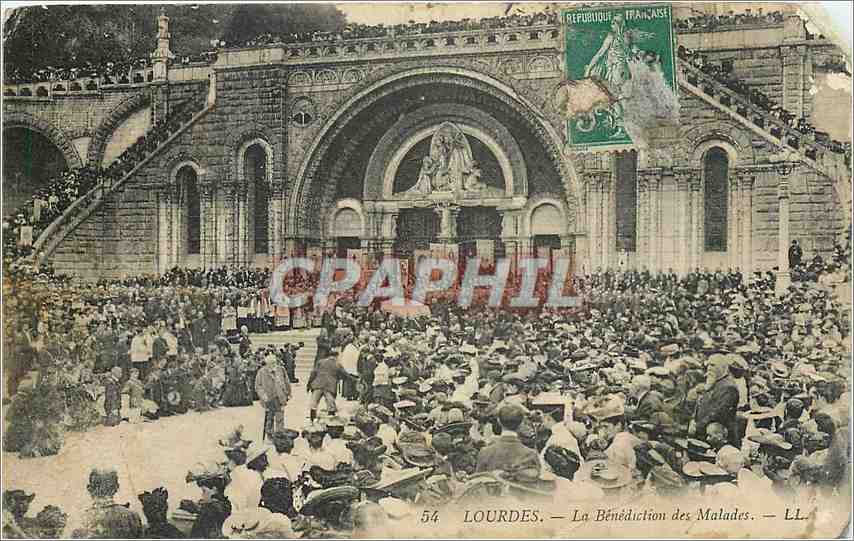 CPA LOURDES - La bénédiction des malades