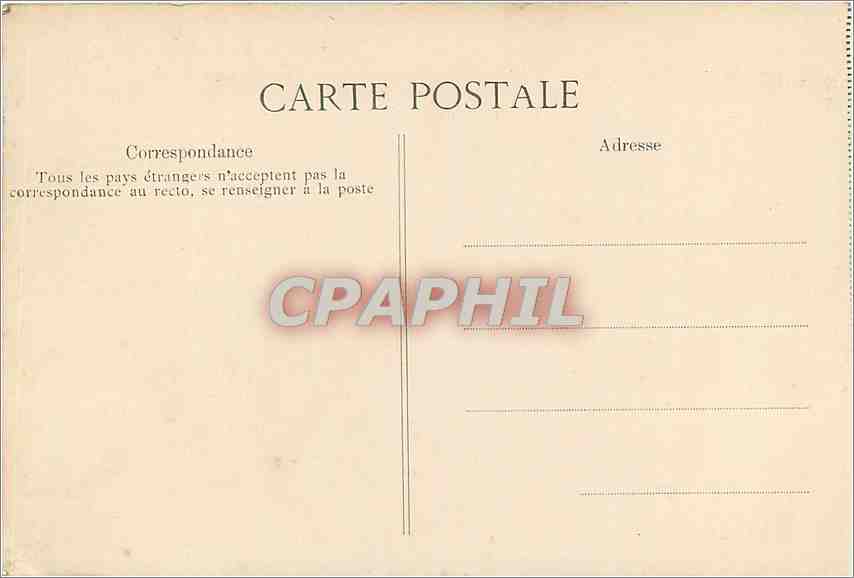 Schloss Fontainebleau — Weg im englischen Garten — Verlag E.D. n°399 — Rückseite