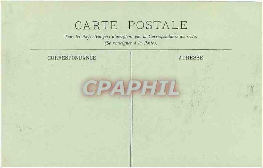 CPA ANGERS Le grand Hotel — Rückseite