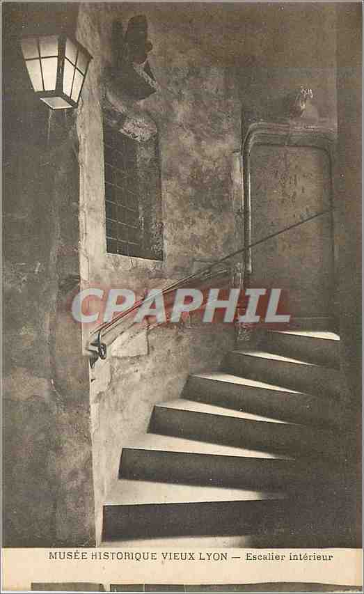 CPA MUSEE HISTORIQUE VIEUX LYON Escalier interieur