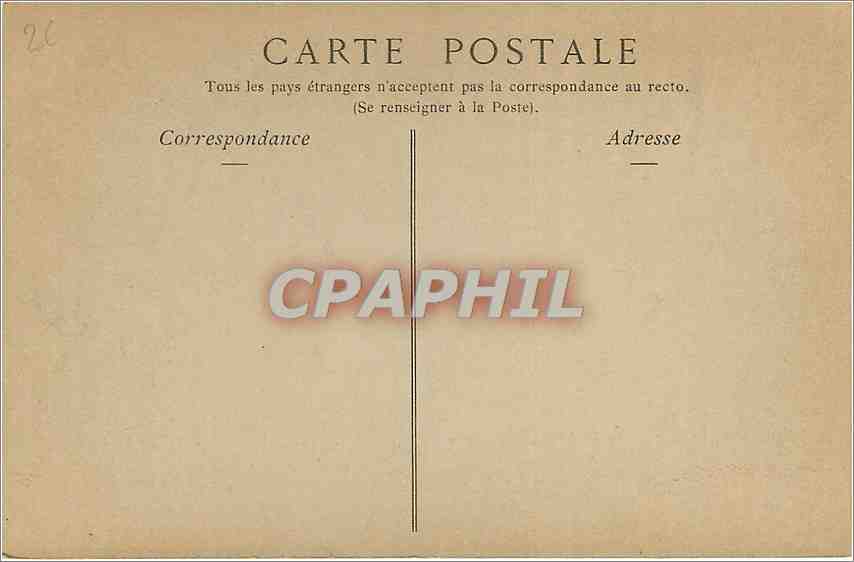 CPA VICHY - Le casino  Salle du Théatre — Verso