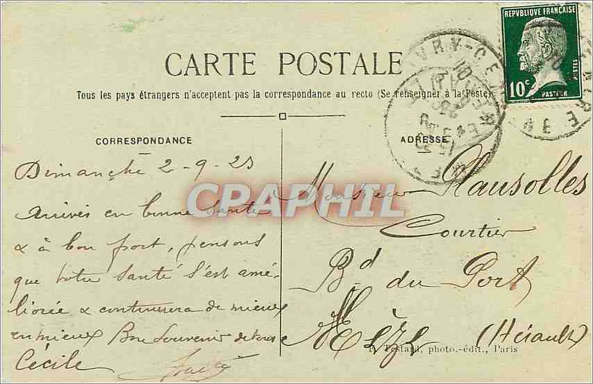 CPA PARIS - Le Sacré-Cœur de Montmartre — Rückseite