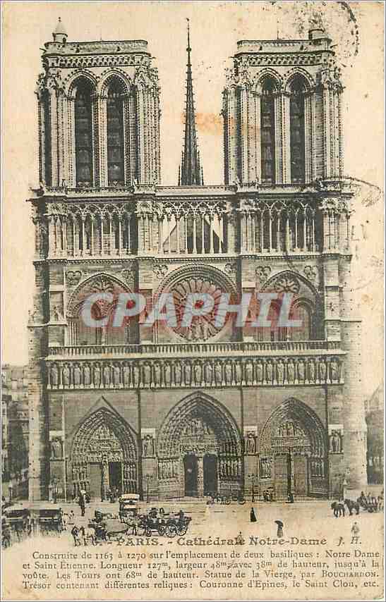 CPA PARIS Cathédrale Notre-Dame