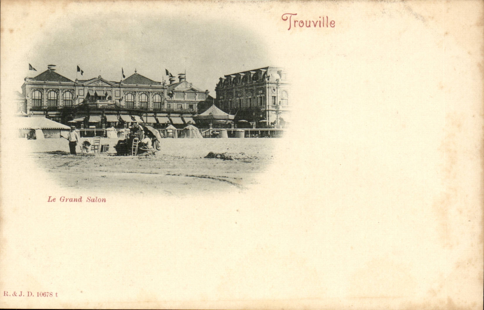 Trouville CPA Le grand salon