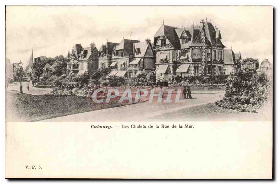 CAbourg CPA Les chalets de la rue de la mer