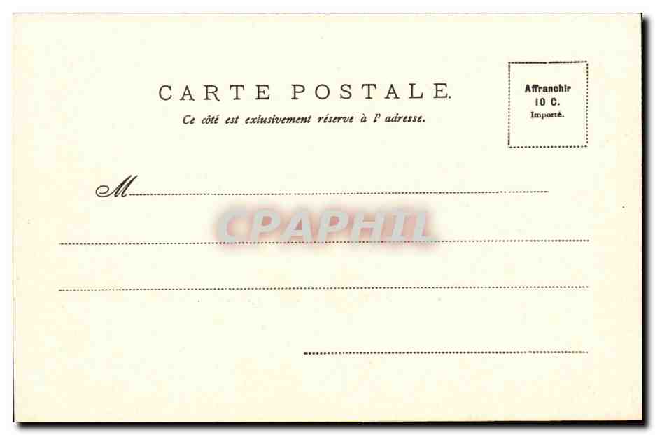 CAbourg CPA Les chalets de la rue de la mer — Rückseite