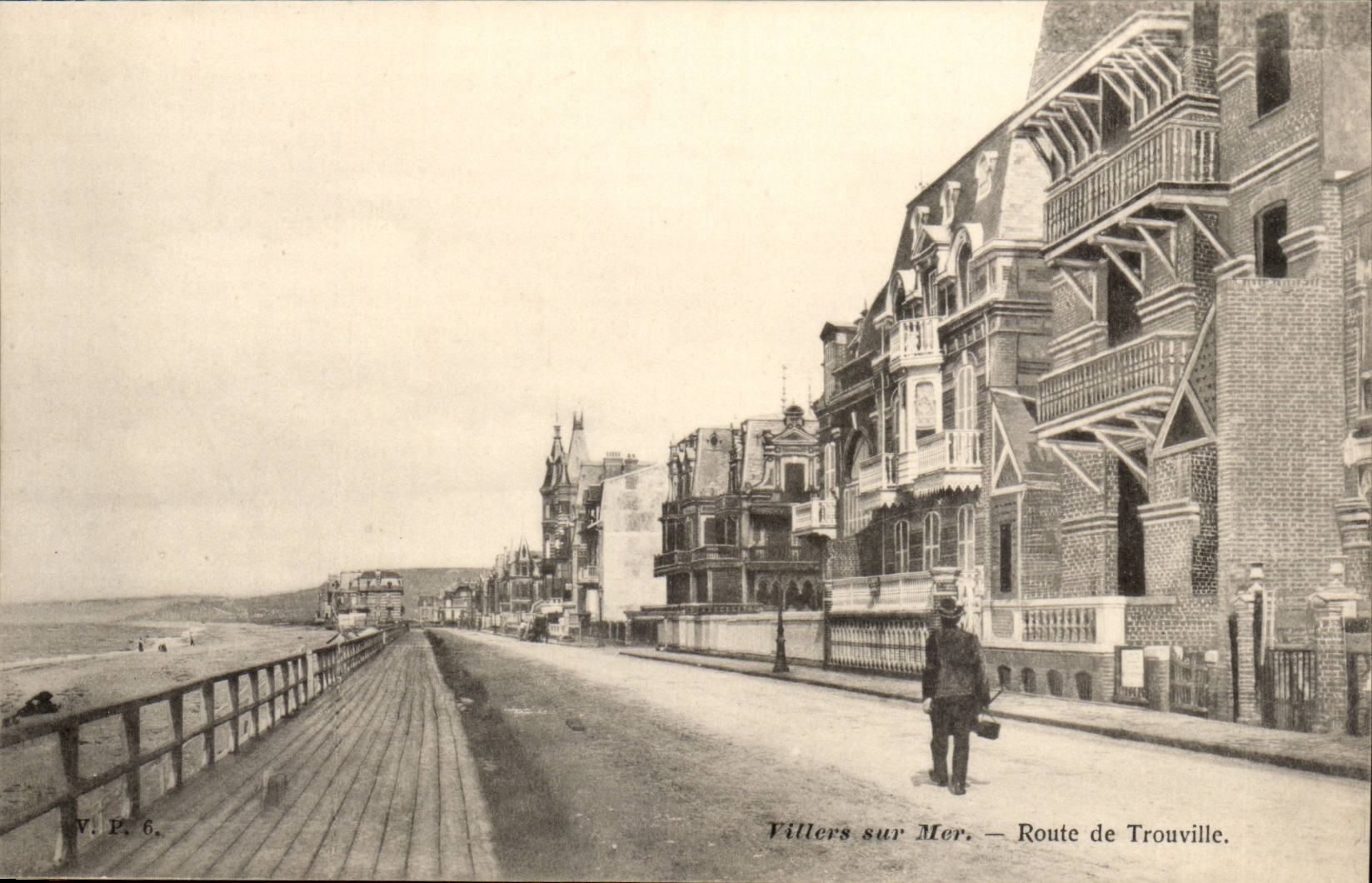 Villers sur Mer CPA Route de Trouville