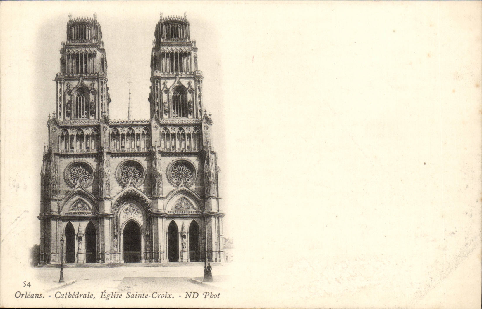 Orleans CPA CAthedrale Eglise Sainte Croix