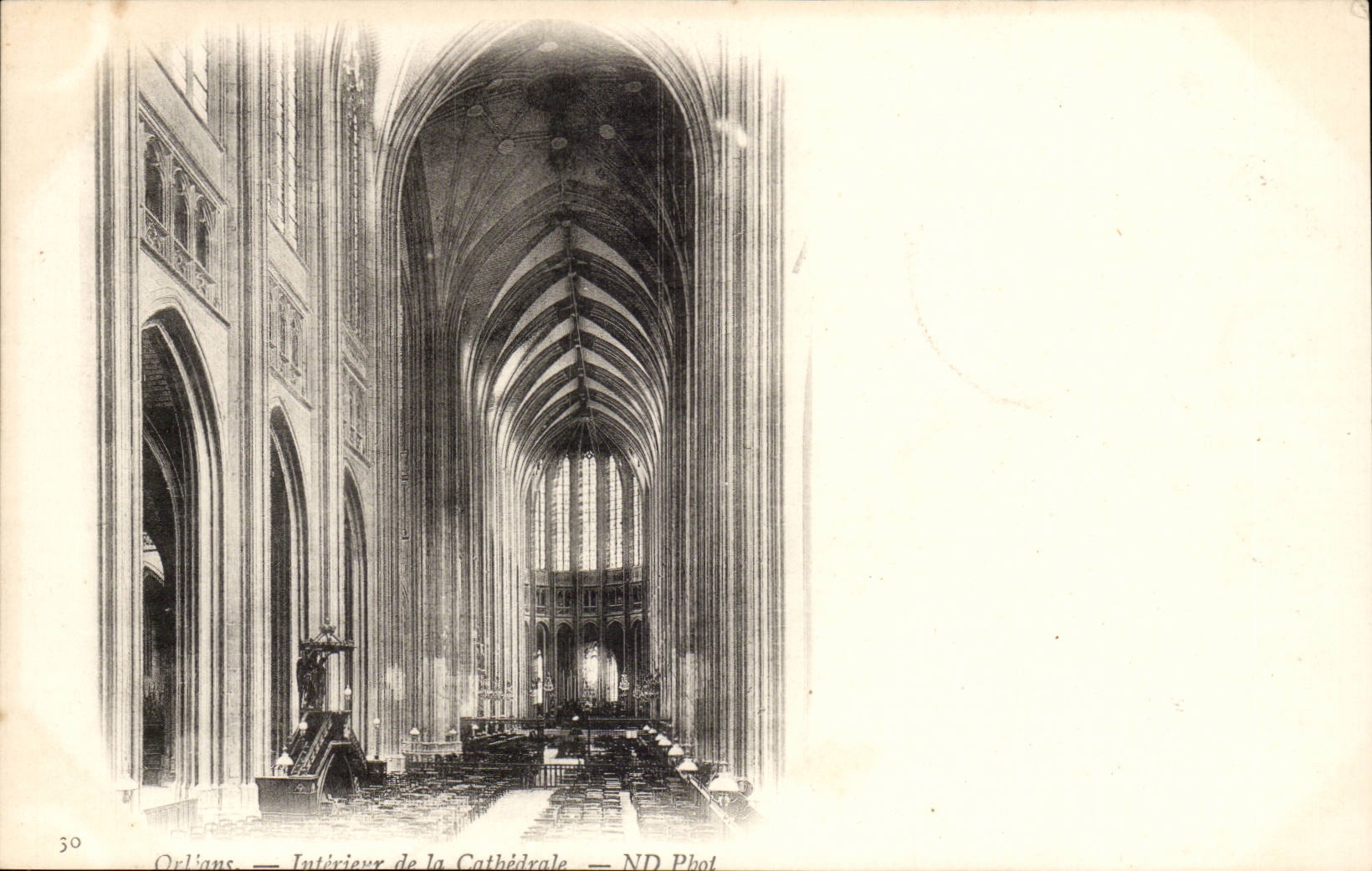 Orleans CPA Interieur de la CAthedrale 