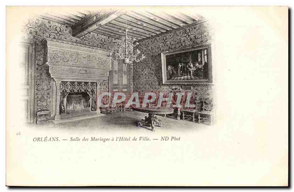 Orleans CPA SAlle des mariages a l'hotel de ville