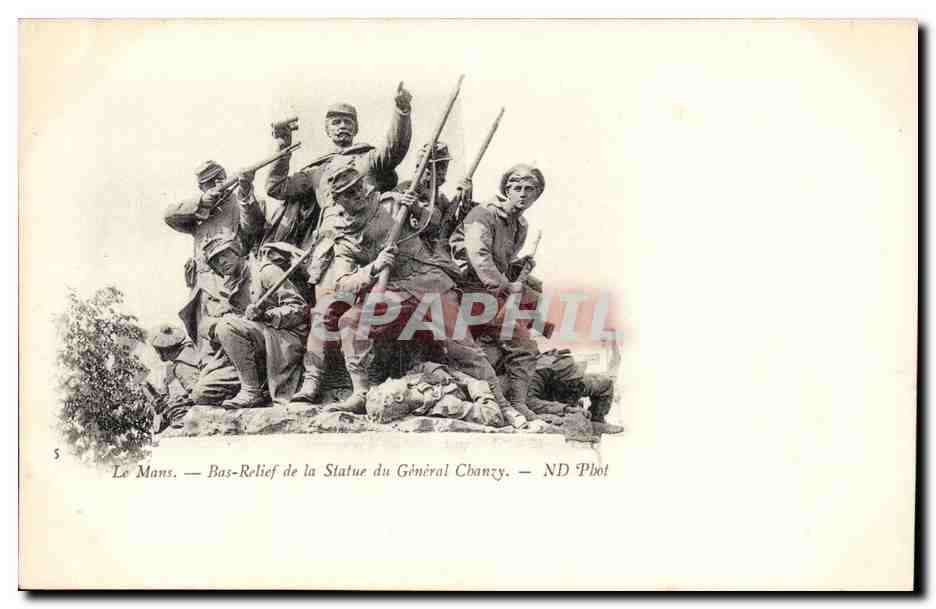 Le Mans — Bas-Relief de la Statue du Général Chanzy — ND Phot