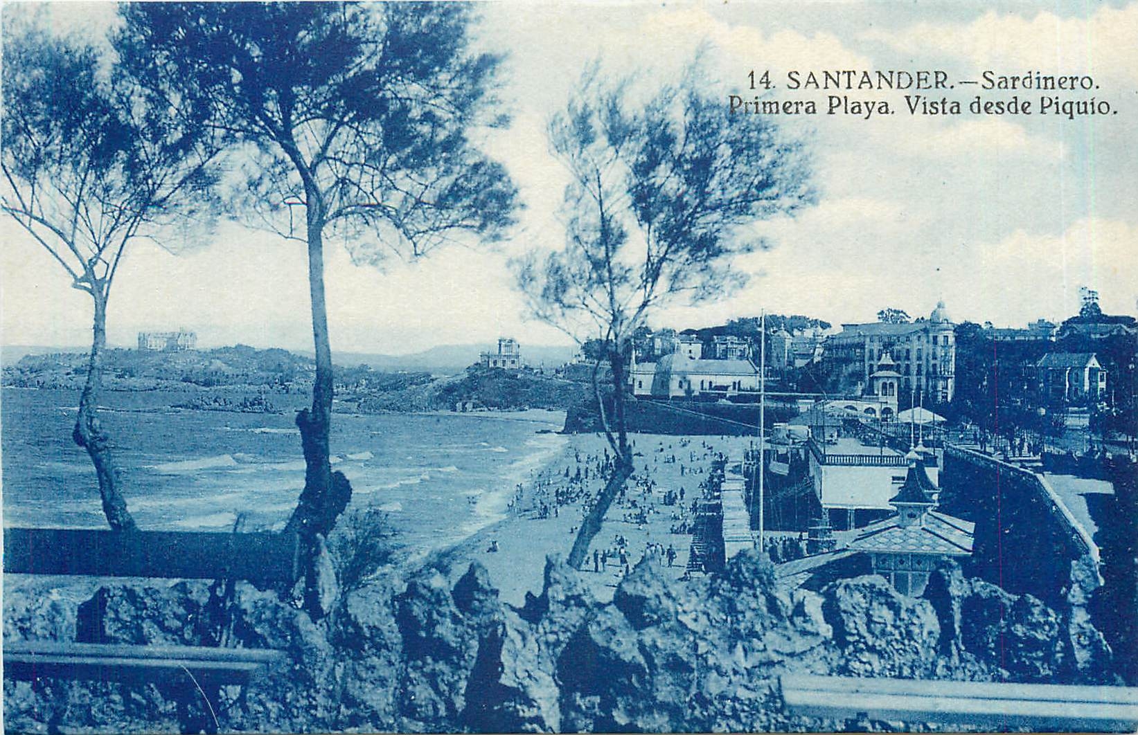 CPA SANTANDER-Sardinero.primera Playa.vista desde piquio