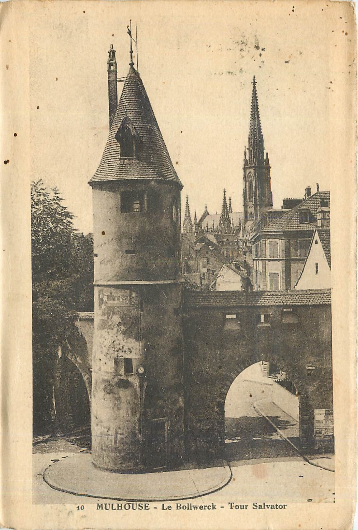 Mulhouse - Le Bollwerck - Tour Salvator — éditeur inconnu, n° 10