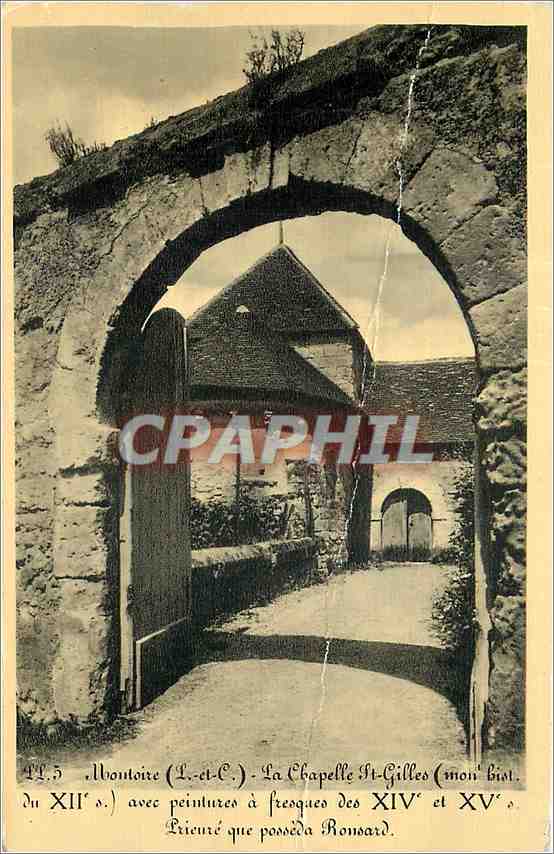 CPA Montoire (L et C)- La Chapelle St Gilles