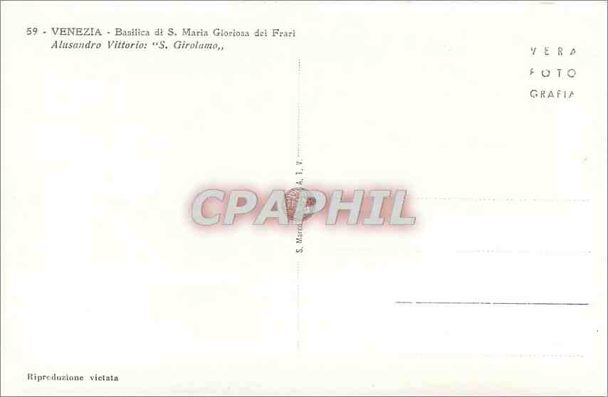 CPA VENEZIA- — Rückseite