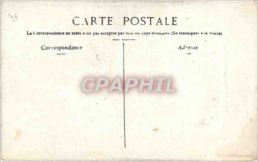 CPA LYON- L'HOTEL DE VILLE — Verso
