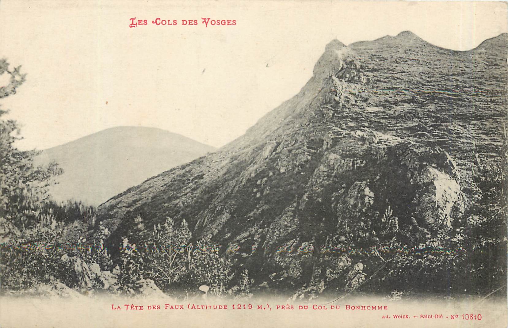 CPA LA TETE DE FAUX (ALT 1210M) PRES DU COL DU BONHOMME