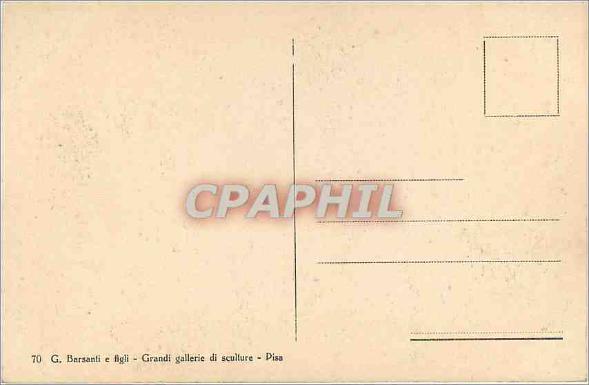 CPA Pisa — Rückseite