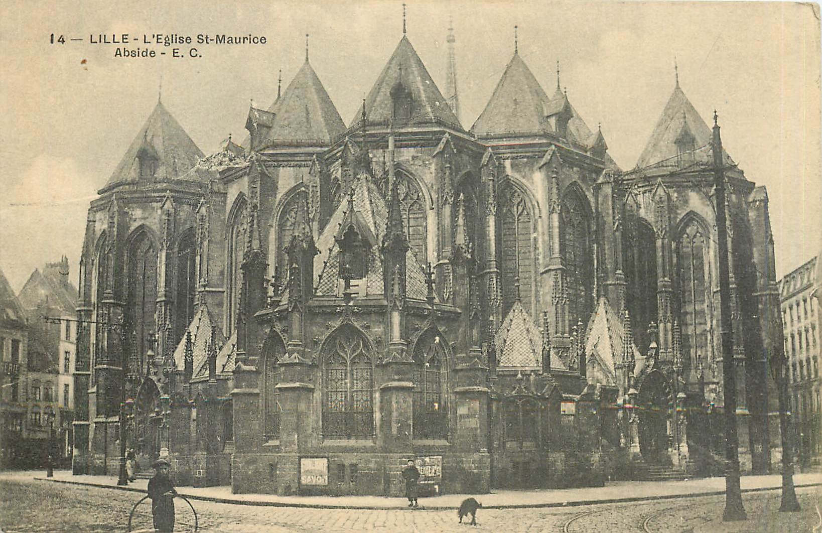 CPA LILLE L'Eglise St Maurice