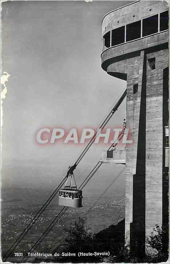 Téléférique du Salève (Haute-Savoie) — vue de la station et du téléphérique — Édition Jäser Genève