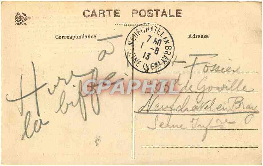CPA SAINT DIE (VOSGES)- LA CHAINE DU DIABLE Le sapin sec — Rückseite