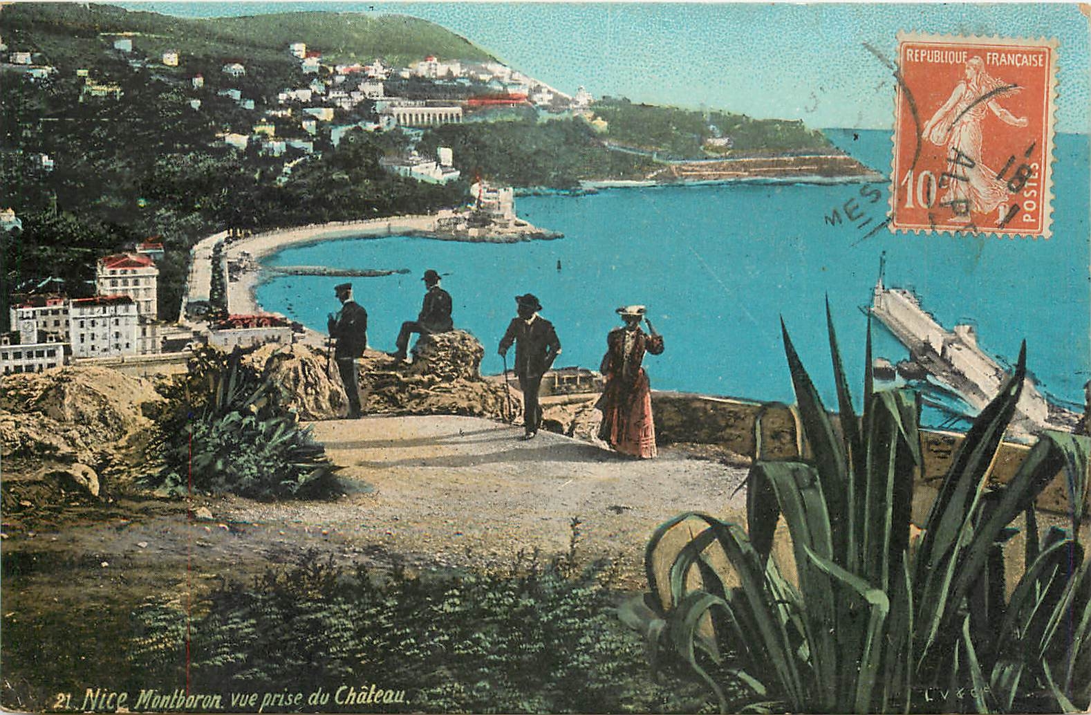 CPA NICE Montboron vue pise du Chateau