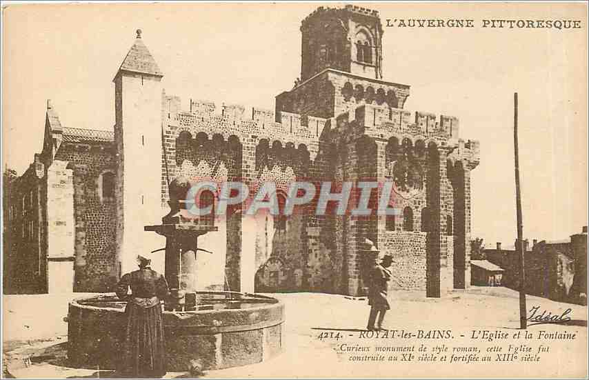 Royat-les-Bains — Die Kirche und die Fontäne — Ideal