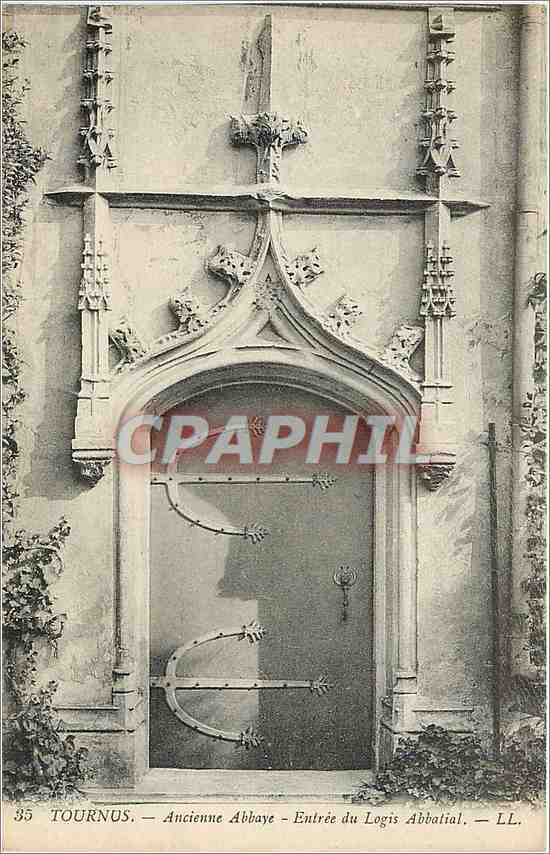 CPA TOURNUS-Ancienne Abbaye-Entrée du Login Abbatial-LL