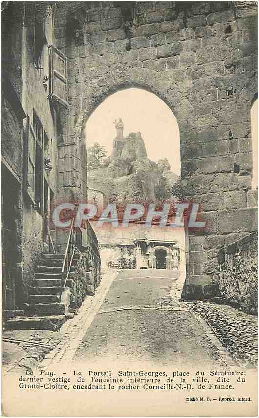 CPA Le Puy-le Portail Saint-georges  place du Seminaire dernier vestige de l'enceinte interieure de 