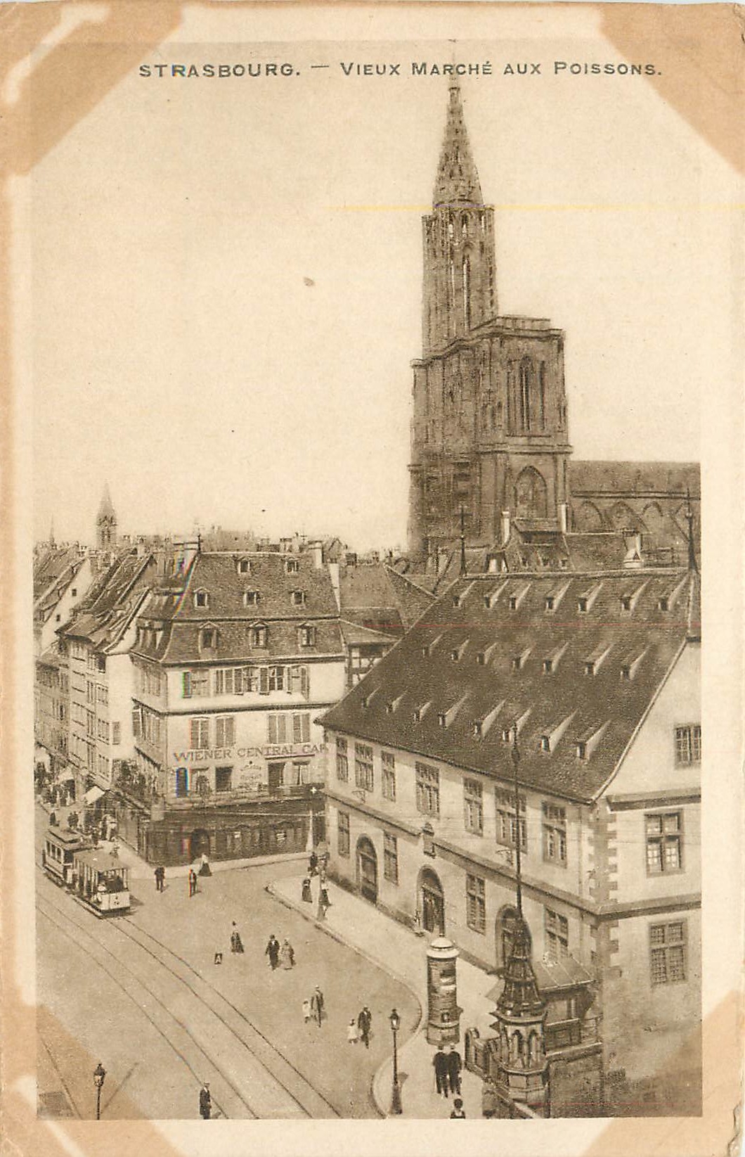 CPA STRASBOURG-VIEUX MARCHE AUX POISSONS